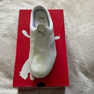 White Puma slip on